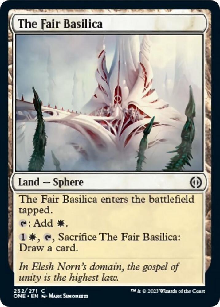 The Fair Basilica 252 card from Phyrexia: All Will Be One