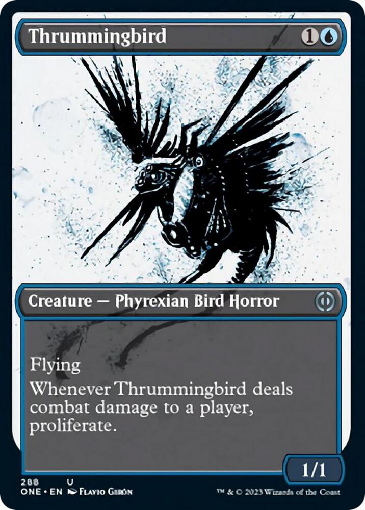 Thrummingbird (Showcase) 288 card from Phyrexia: All Will Be One