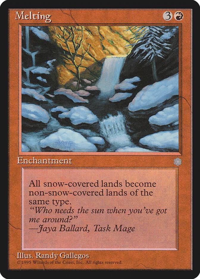 Melting card from Ice Age