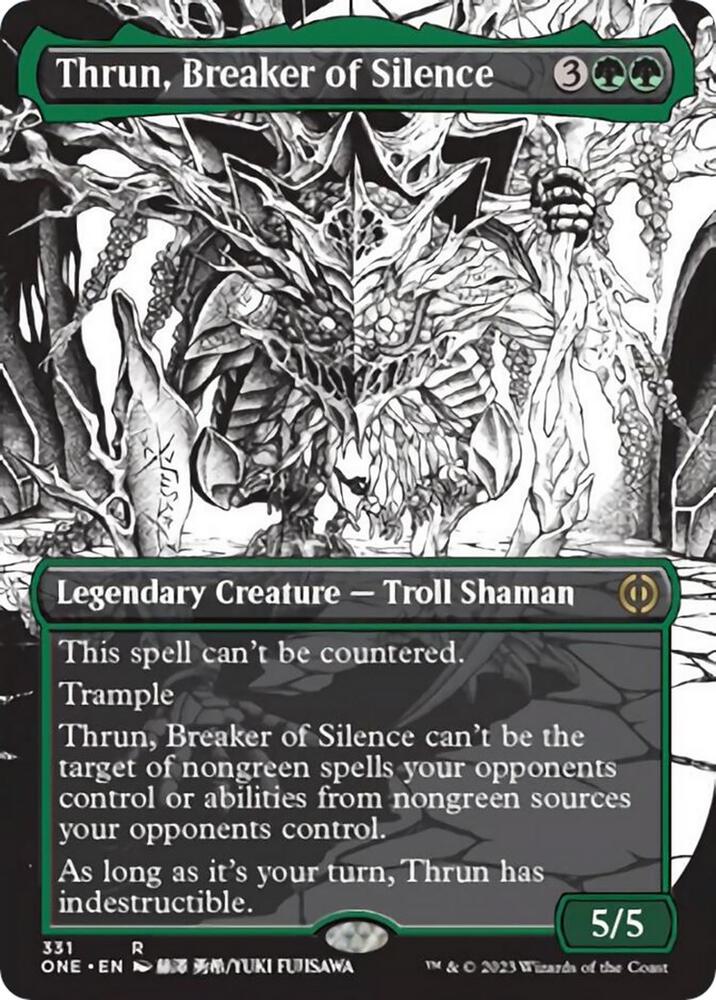 Thrun, Breaker of Silence (Borderless) 331 card from Phyrexia: All Will Be One