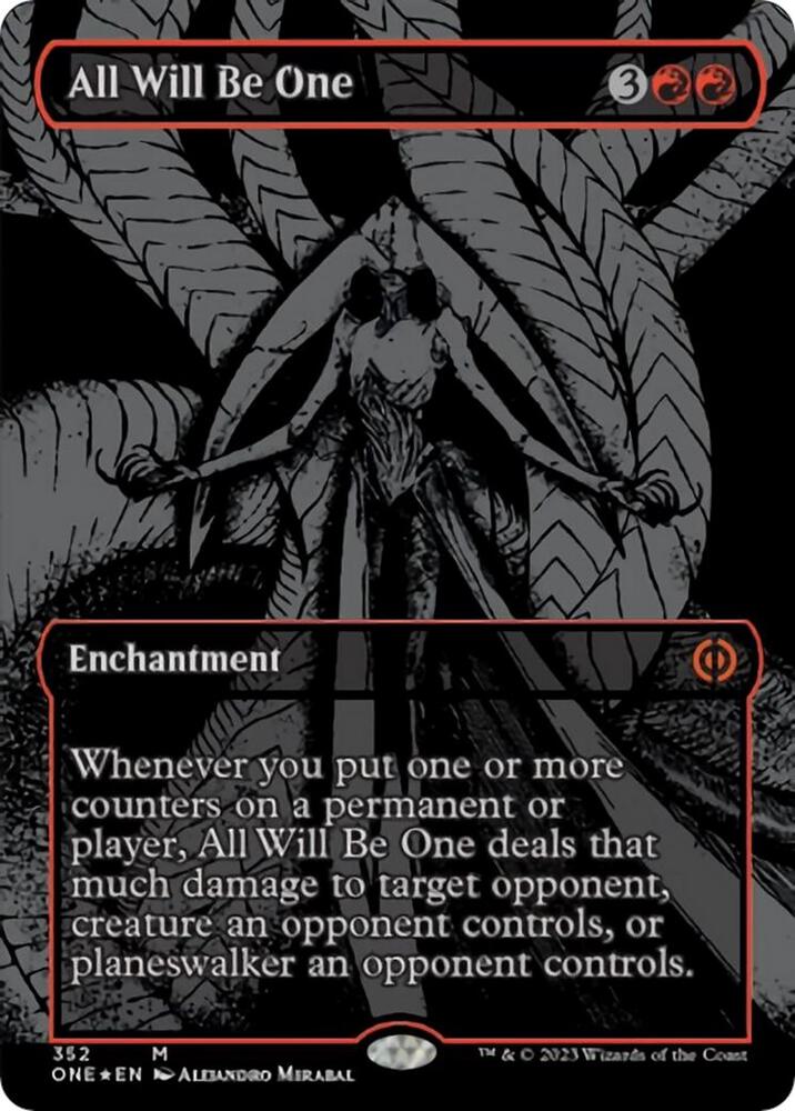 All Will Be One (Oil Slick Raised Foil) 352 card from Phyrexia: All Will Be One