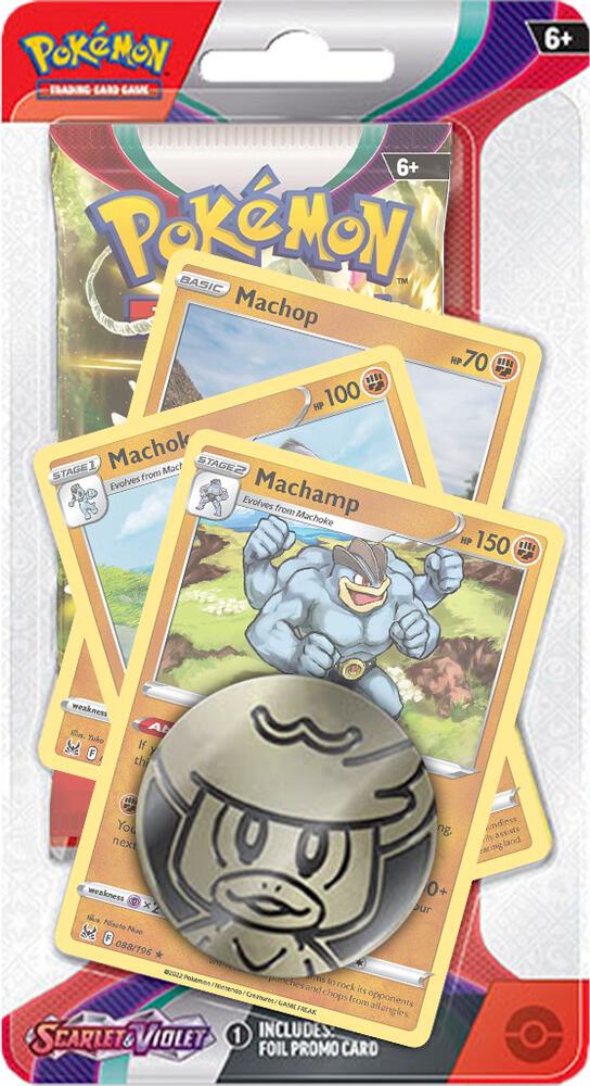 Scarlet & Violet Premium Checklane Blister [Machamp] card from SV01: Scarlet & Violet Base Set