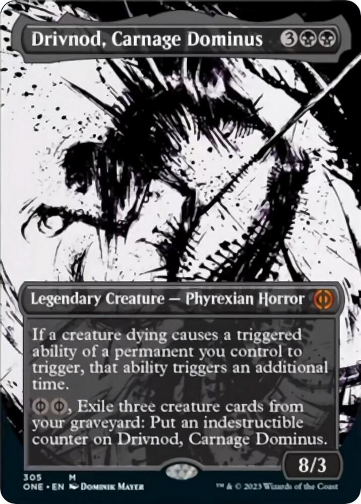 Drivnod, Carnage Dominus (Showcase) 305 card from Phyrexia: All Will Be One
