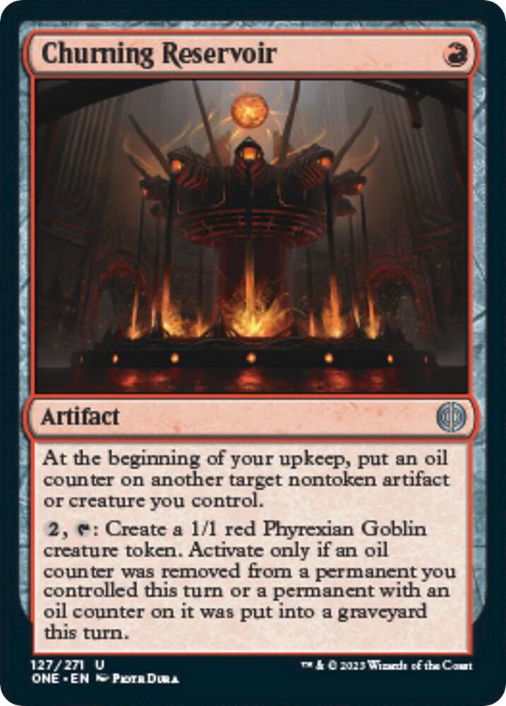 Churning Reservoir 127 card from Phyrexia: All Will Be One