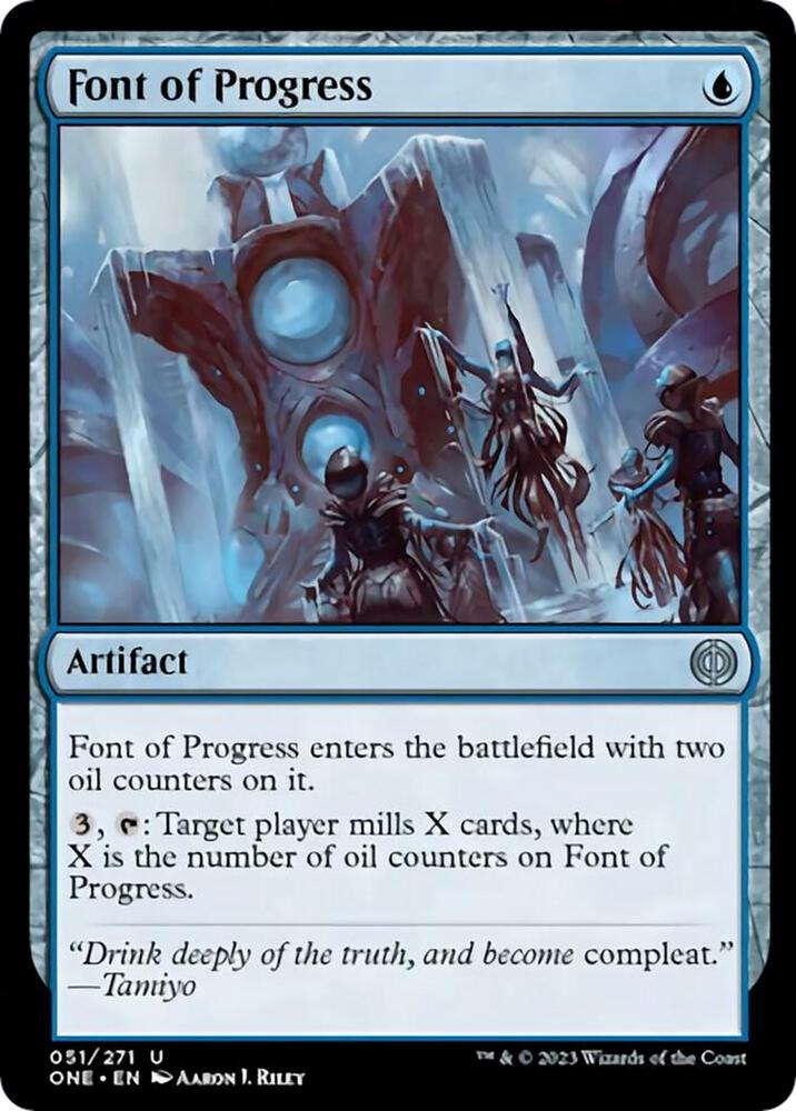 Font of Progress 51 card from Phyrexia: All Will Be One
