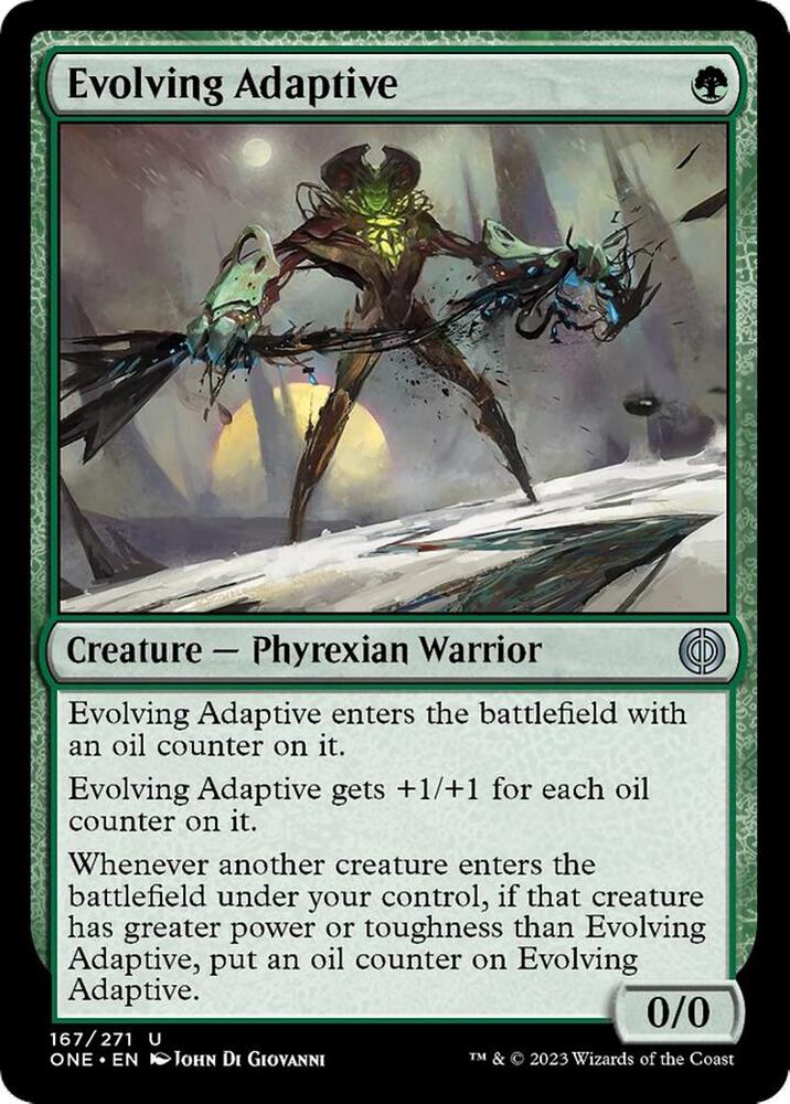 Evolving Adaptive 167 card from Phyrexia: All Will Be One