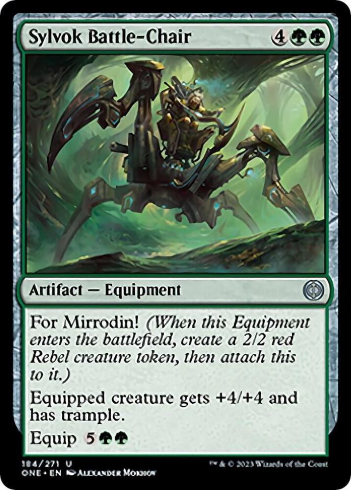Sylvok Battle-Chair 184 card from Phyrexia: All Will Be One