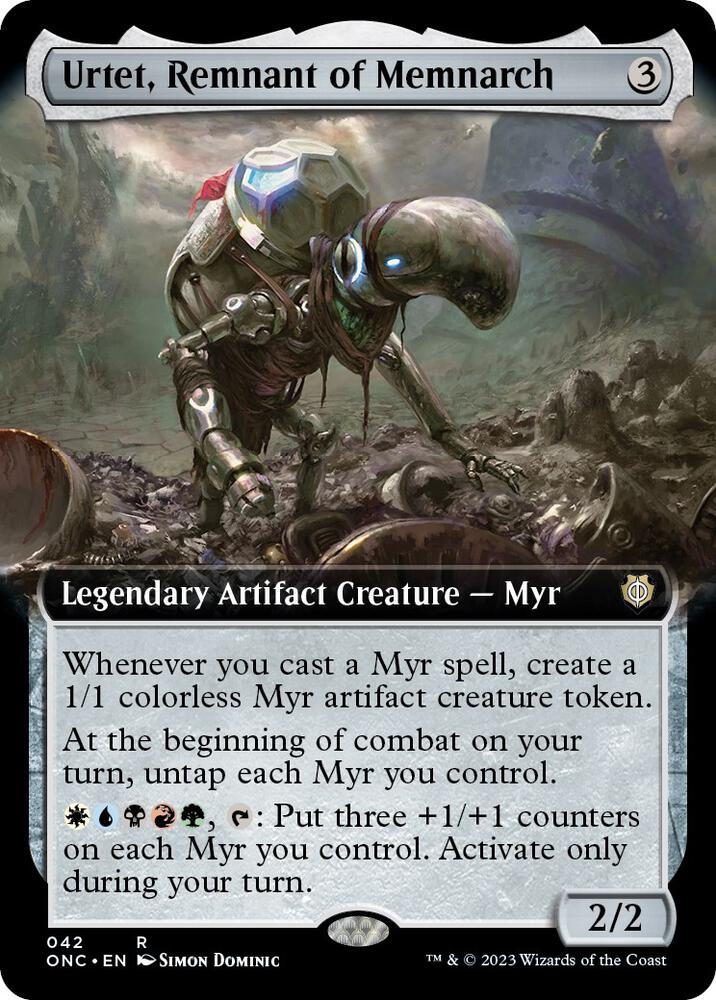 Urtet, Remnant of Memnarch (Extended Art) 42 card from Commander: Phyrexia: All Will Be One