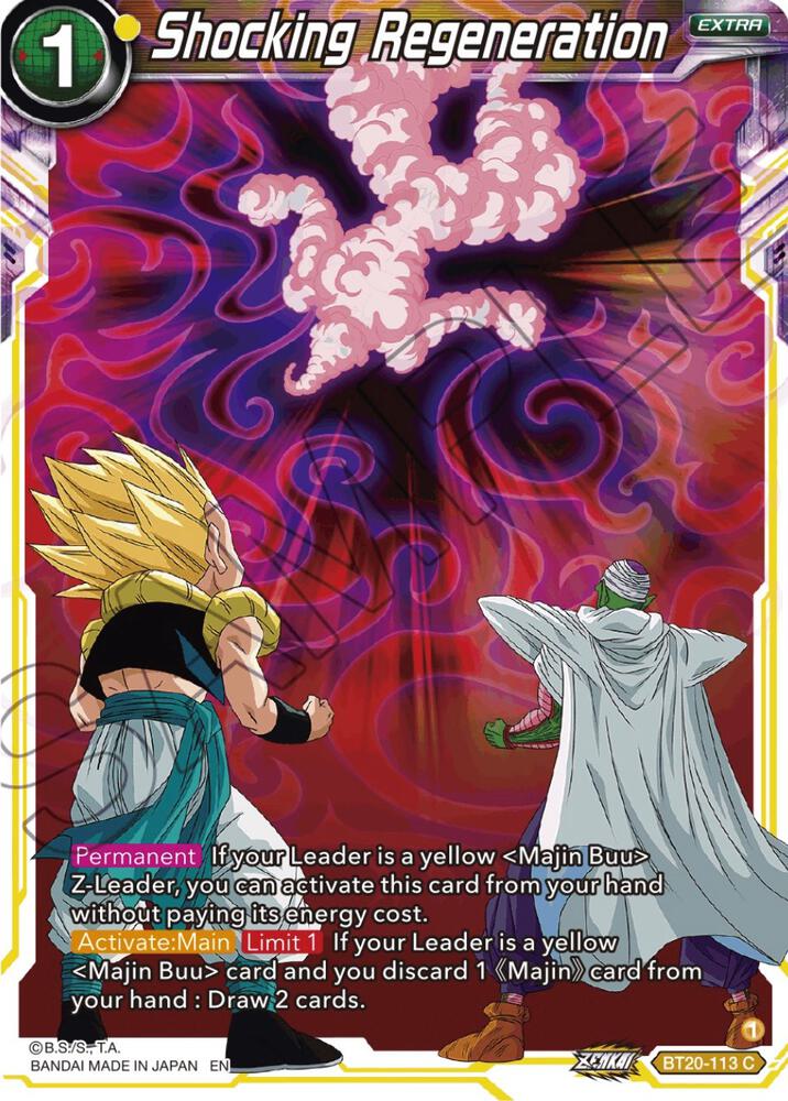 Shocking Regeneration BT20-113 card from Power Absorbed