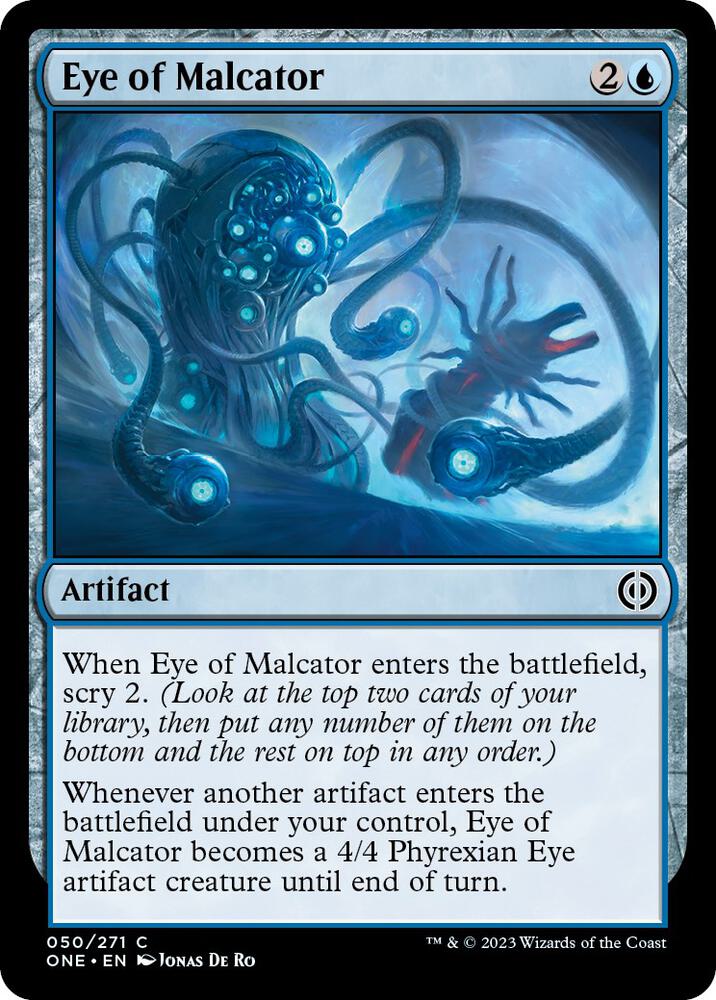 Eye of Malcator 50 card from Phyrexia: All Will Be One