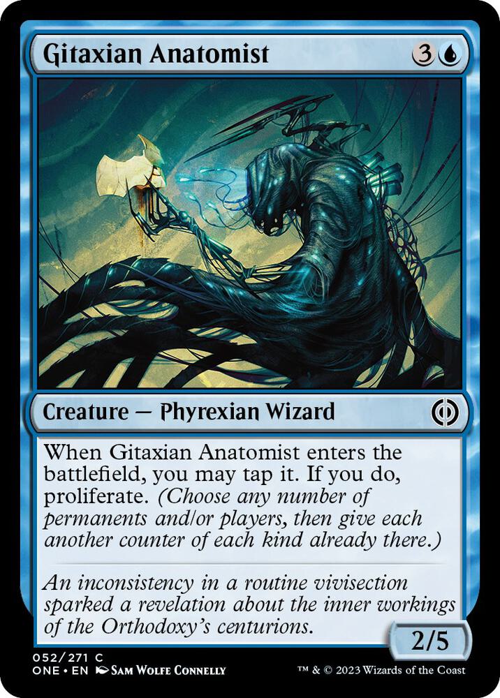 Gitaxian Anatomist 52 card from Phyrexia: All Will Be One