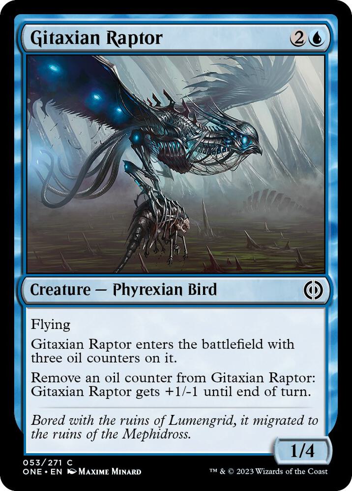 Gitaxian Raptor 53 card from Phyrexia: All Will Be One