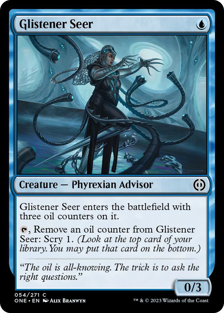 Glistener Seer 54 card from Phyrexia: All Will Be One