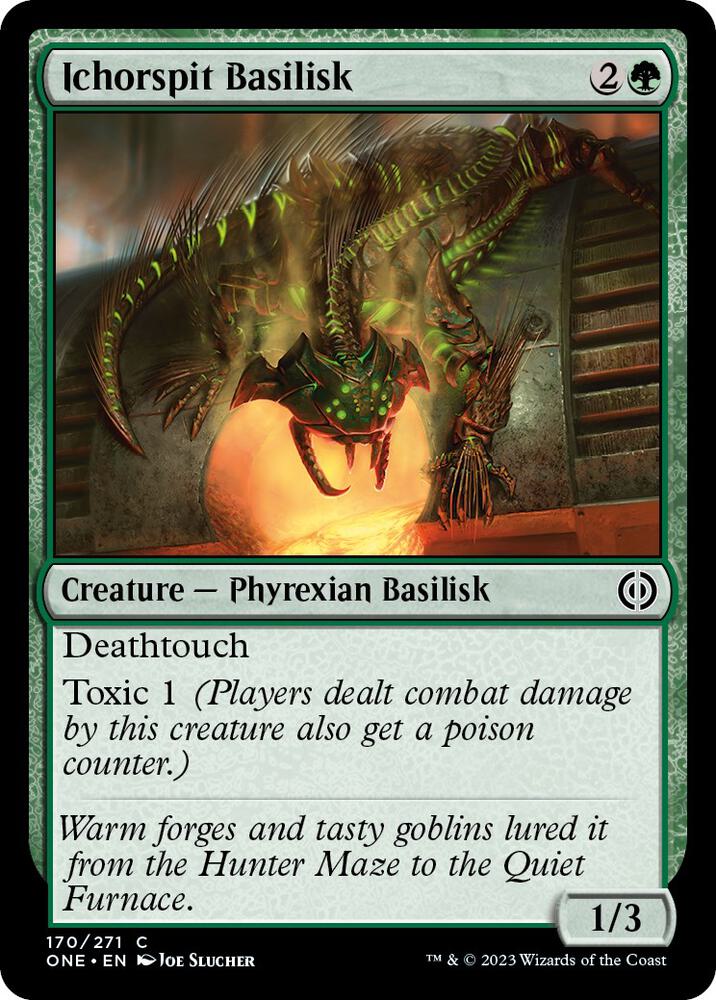 Ichorspit Basilisk 170 card from Phyrexia: All Will Be One