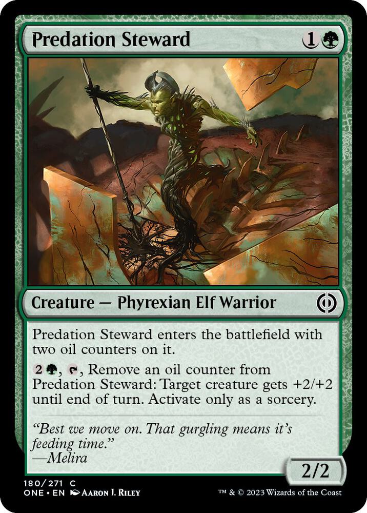 Predation Steward 180 card from Phyrexia: All Will Be One