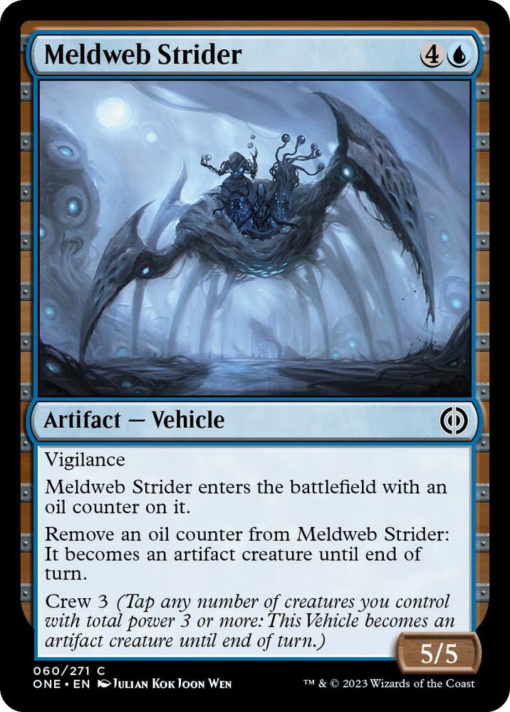 Meldweb Strider 60 card from Phyrexia: All Will Be One