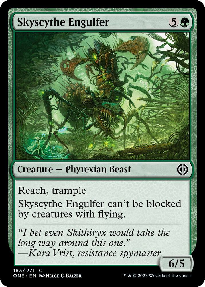 Skyscythe Engulfer 183 card from Phyrexia: All Will Be One