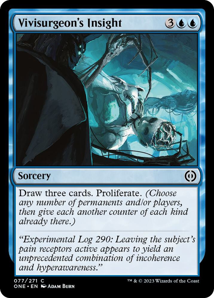 Vivisurgeon's Insight 77 card from Phyrexia: All Will Be One