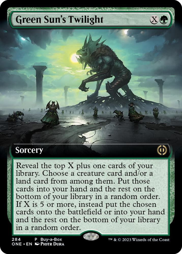 Green Sun's Twilight (Extended Art) 284 card from Buy-A-Box Promos