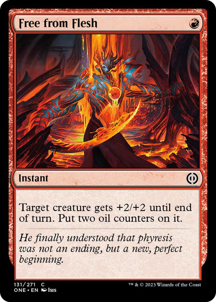 Free from Flesh 131 card from Phyrexia: All Will Be One