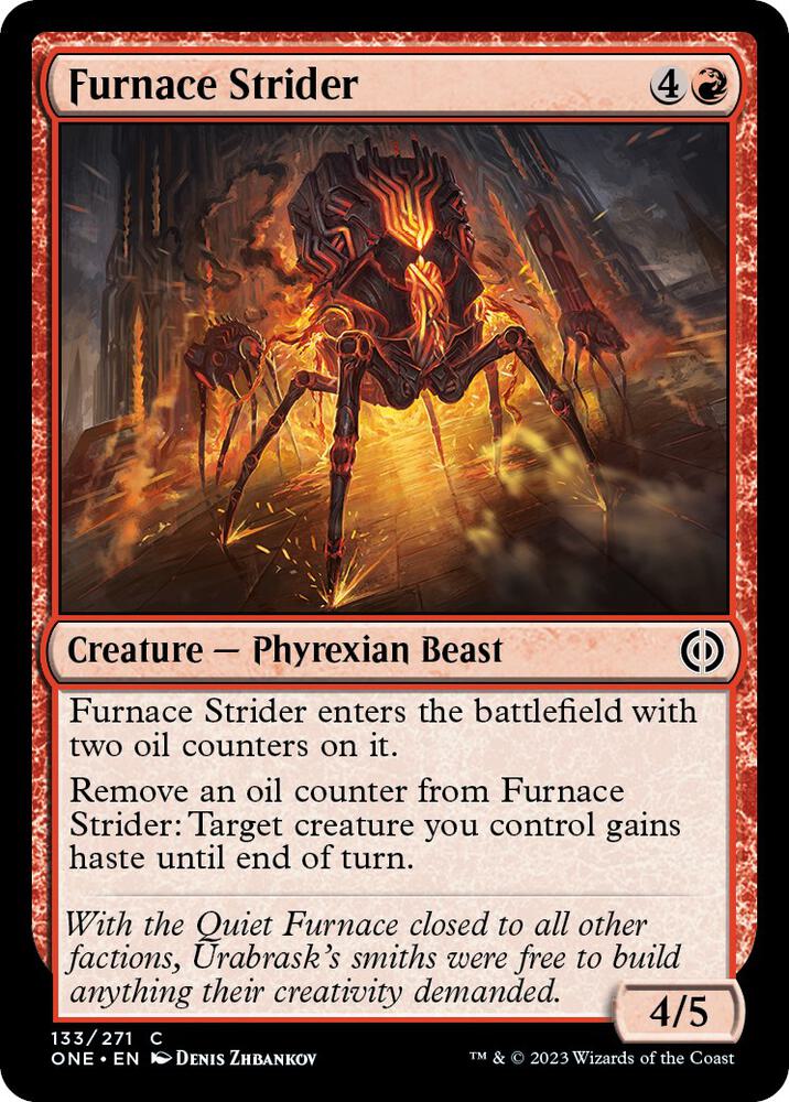 Furnace Strider 133 card from Phyrexia: All Will Be One