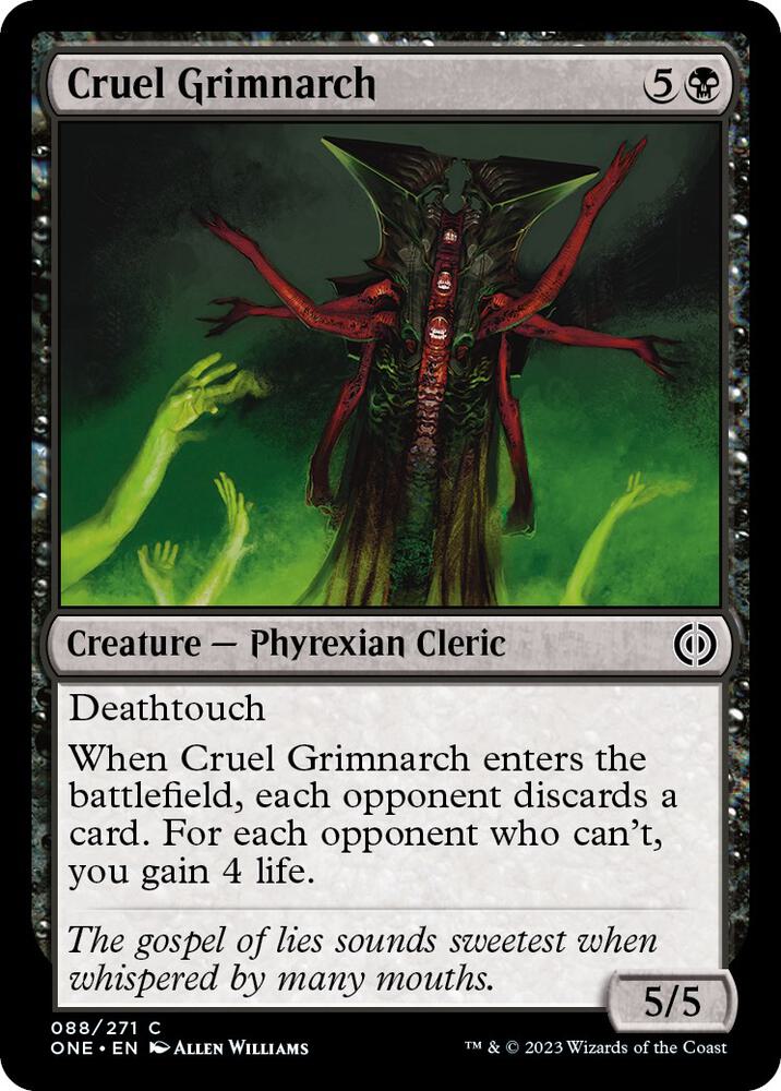Cruel Grimnarch 88 card from Phyrexia: All Will Be One