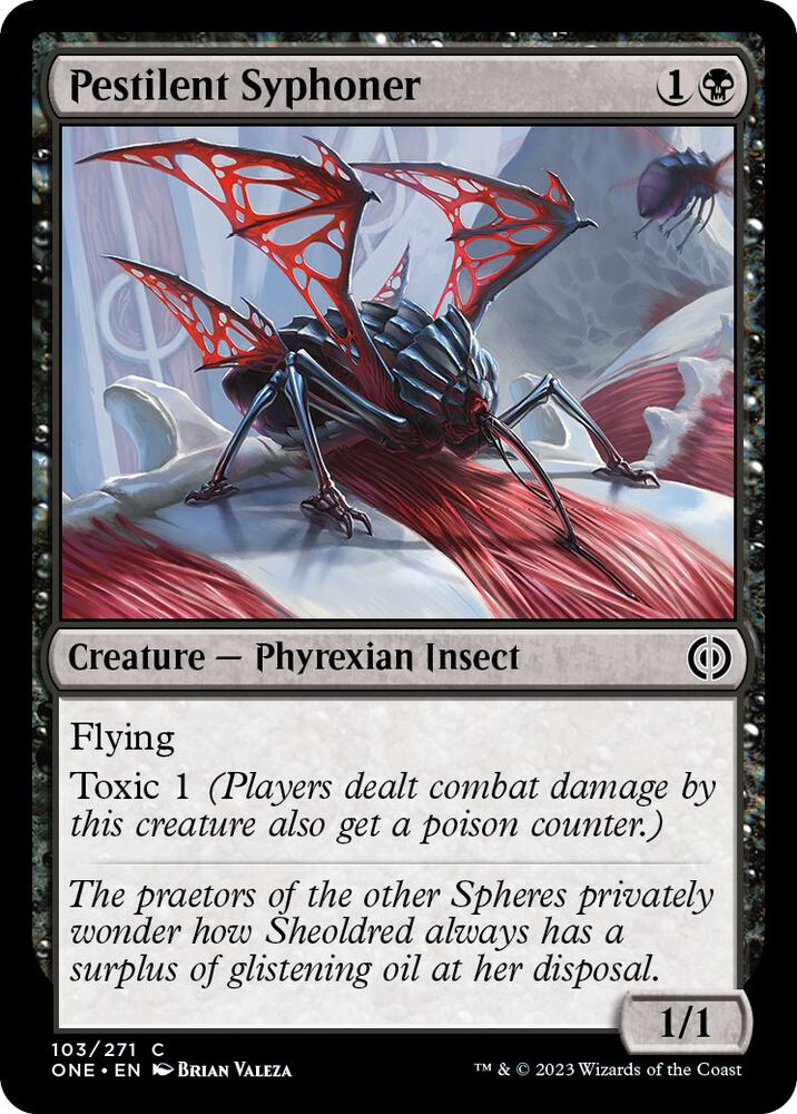 Pestilent Syphoner 103 card from Phyrexia: All Will Be One