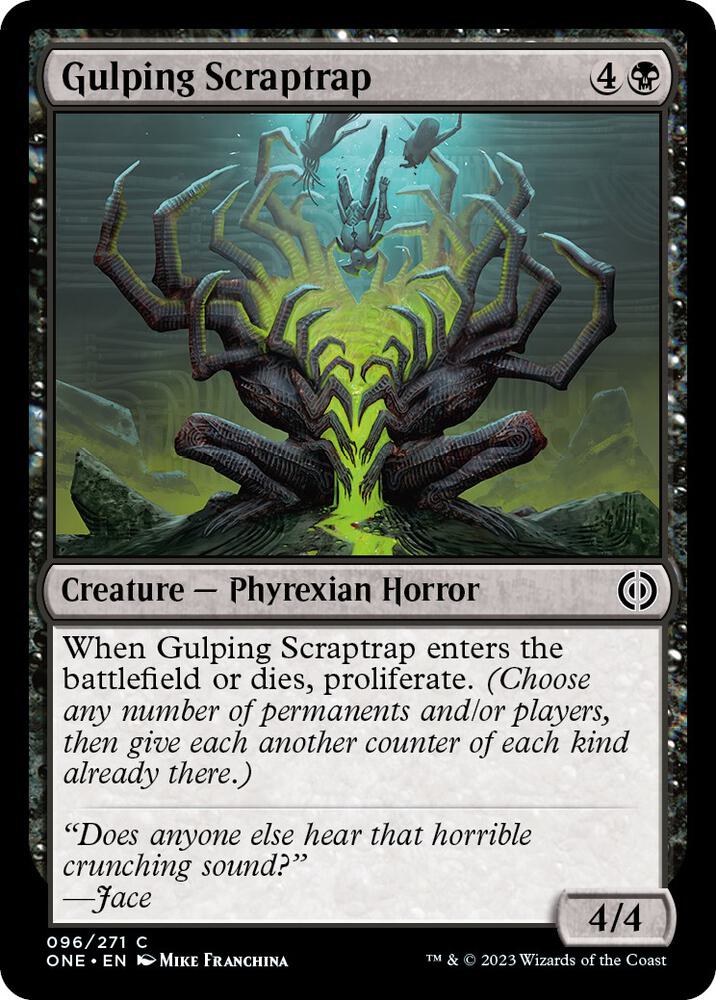 Gulping Scraptrap 96 card from Phyrexia: All Will Be One