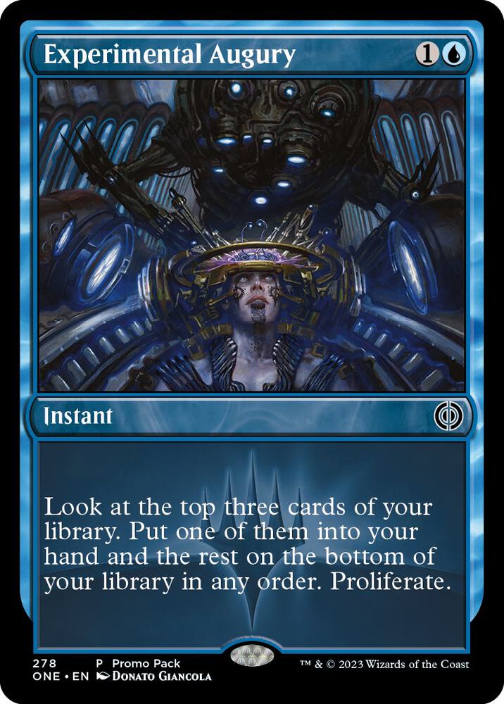 Experimental Augury 278 card from Promo Pack: Phyrexia: All Will Be One