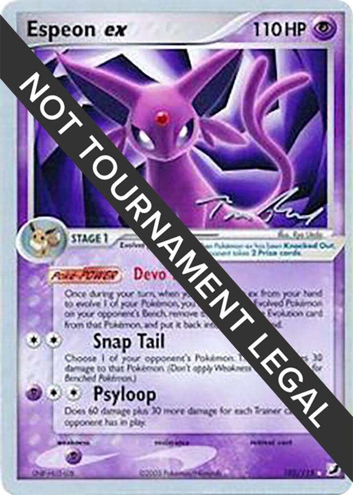 Espeon ex - 2007 (Tom Roos) 102/115 card from World Championship Decks