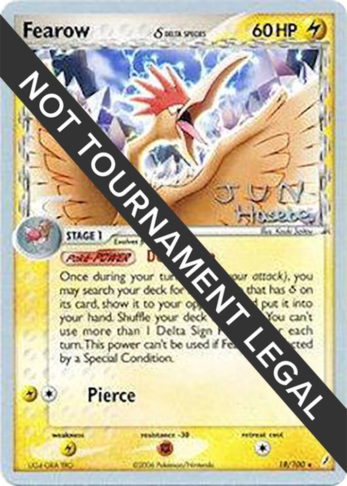 Fearow (Delta Species) - 2007 (Jun Hasebe) 18/100 card from World Championship Decks