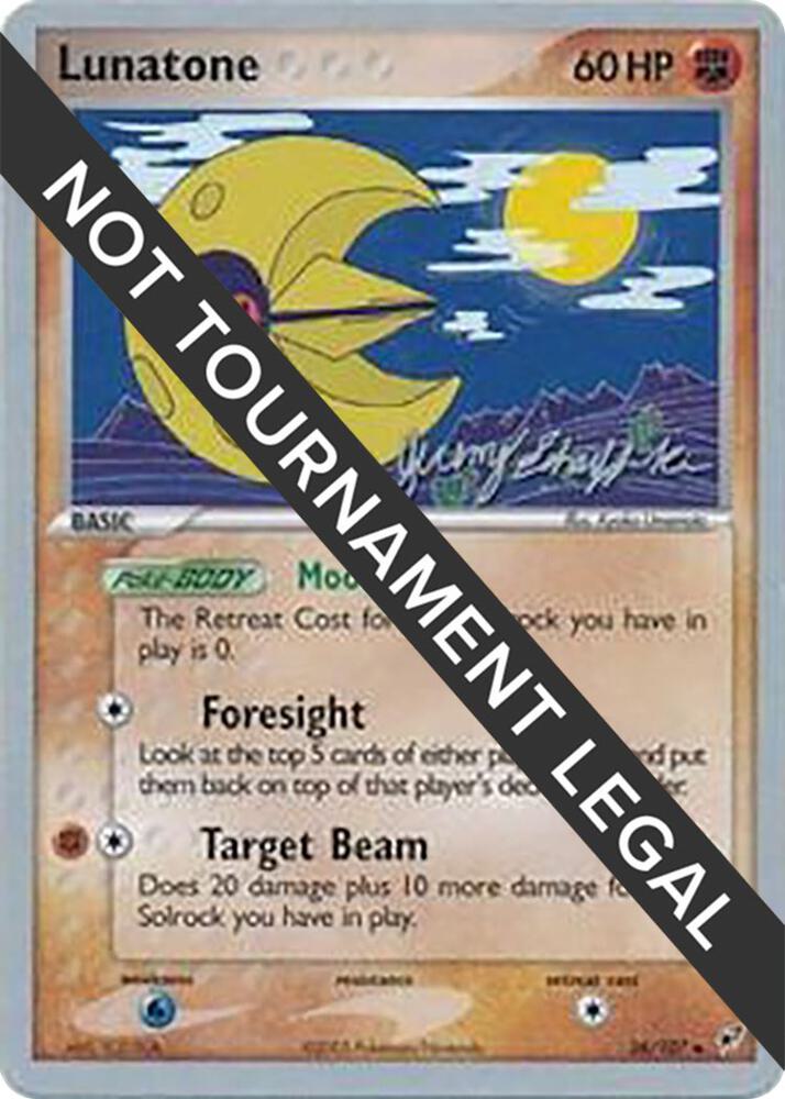 Lunatone - 2007 (Jeremy Scharff-Kim) 36/107 card from World Championship Decks