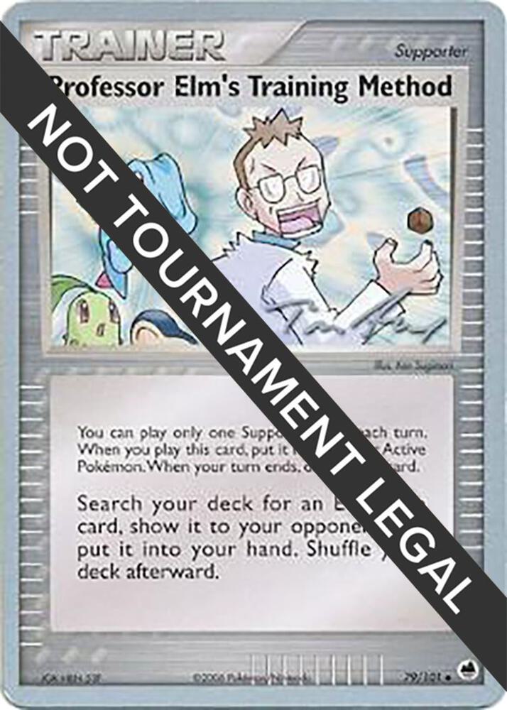 Professor Elm's Training Method - 2007 (Tom Roos) 79/101 card from World Championship Decks
