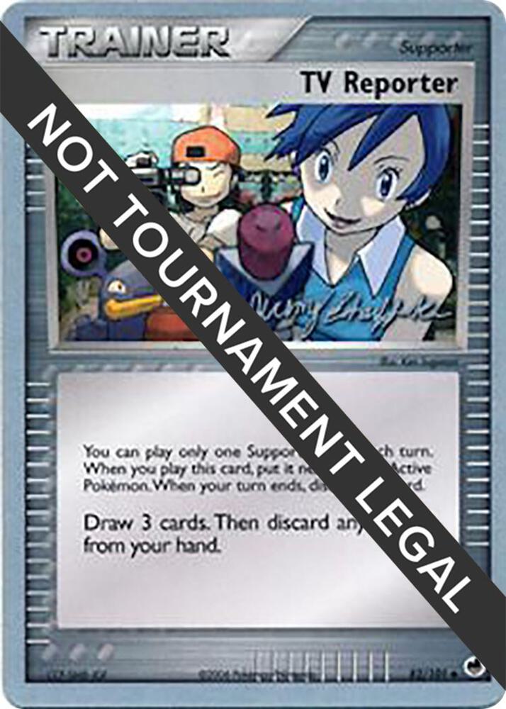 TV Reporter - 2007 (Jeremy Scharff-Kim) 82/101 card from World Championship Decks