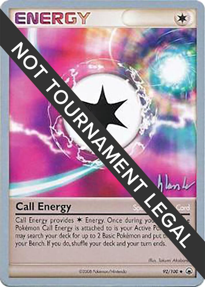 Call Energy - 2008 (Dylan Lefavour) 92/100 card from World Championship Decks