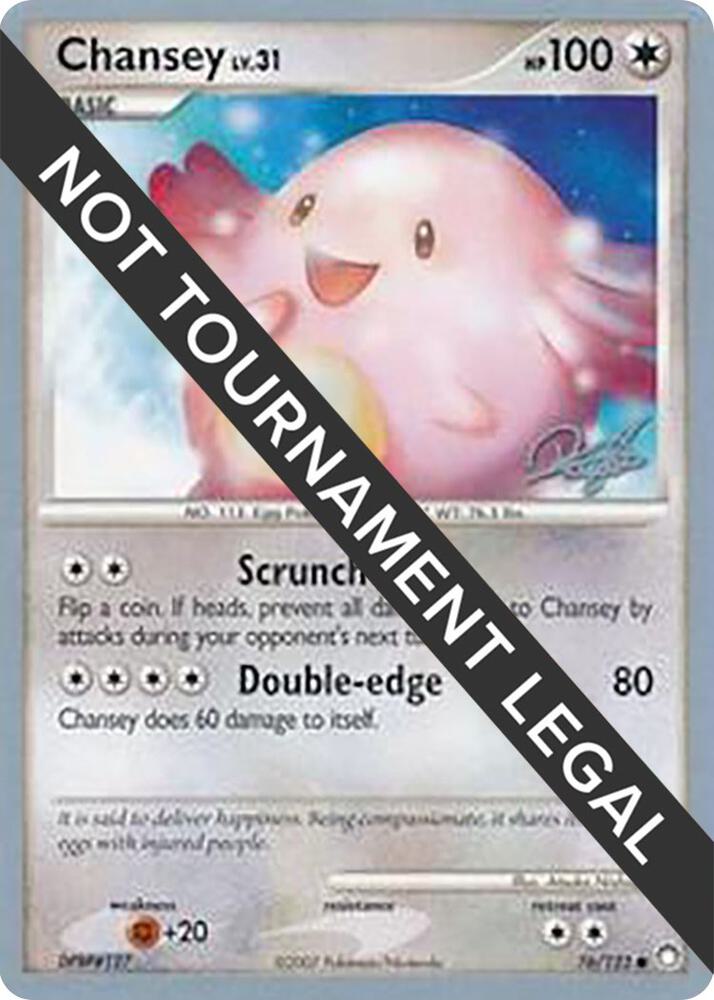 Chansey - 2008 (Paul Atanassov) 76/123 card from World Championship Decks
