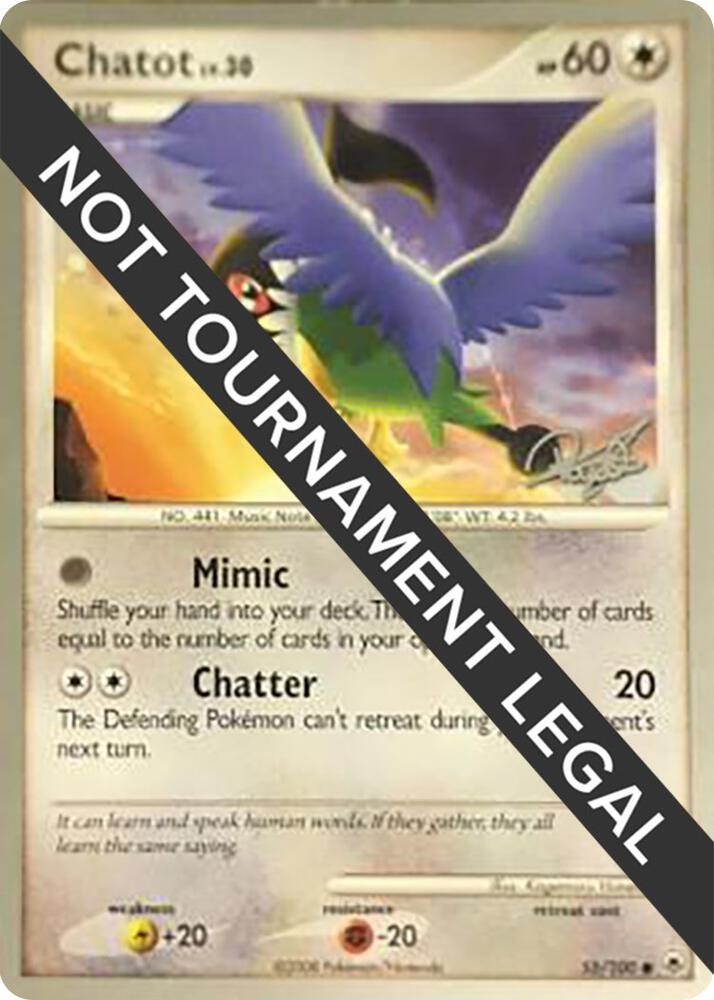 Chatot - 2008 (Paul Atanassov) 55/100 card from World Championship Decks
