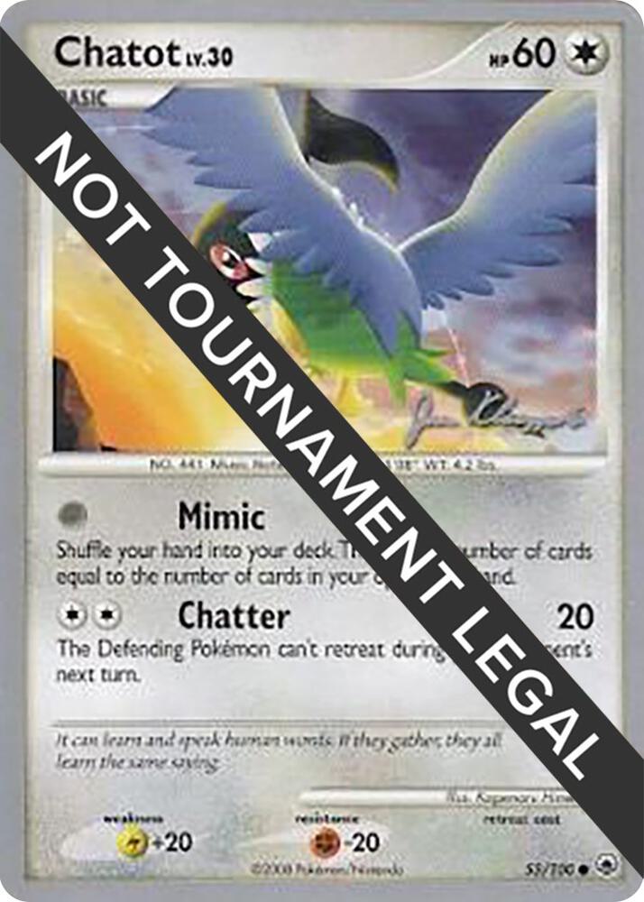 Chatot - 2008 (Jason Klaczynski) 55/100 card from World Championship Decks