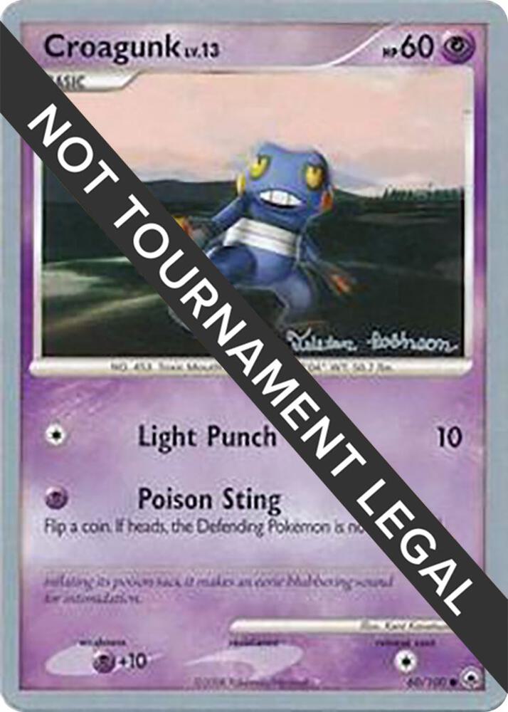 Croagunk - 2008 (Tristan Robinson) 60/100 card from World Championship Decks
