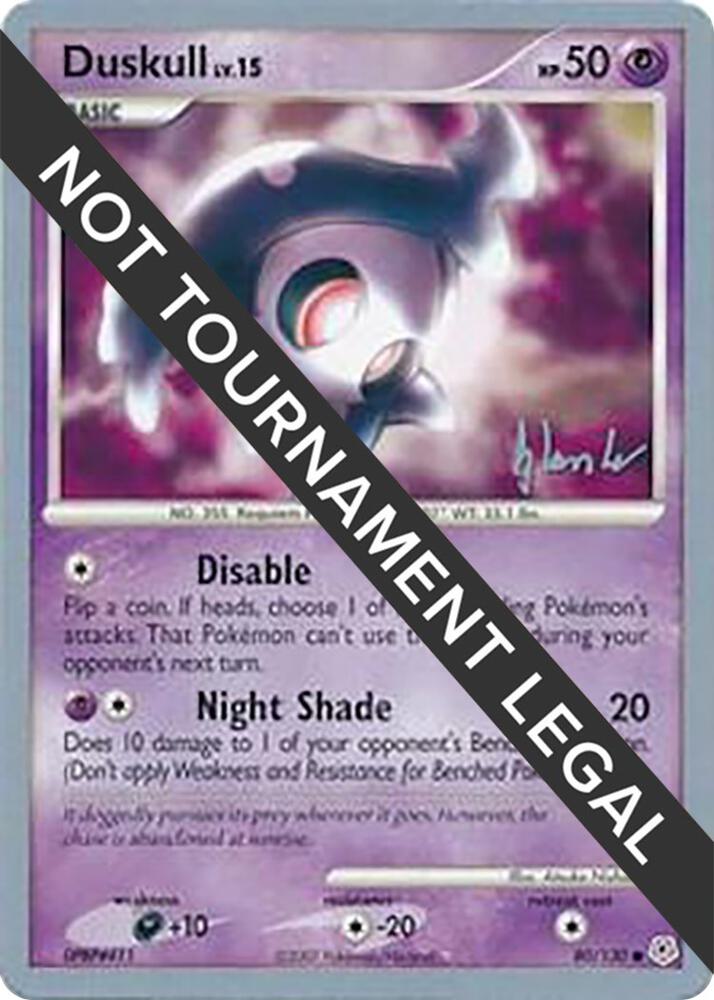 Duskull - 2008 (Dylan Lefavour) 80/130 card from World Championship Decks