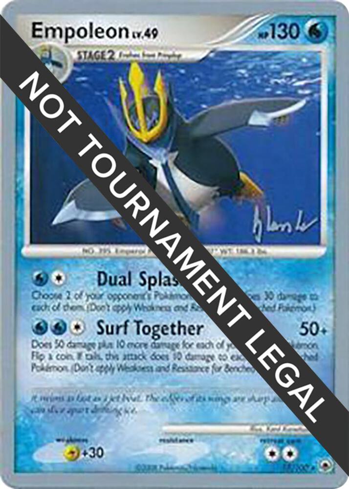 Empoleon - 2008 (Dylan Lefavour) 17/100 card from World Championship Decks