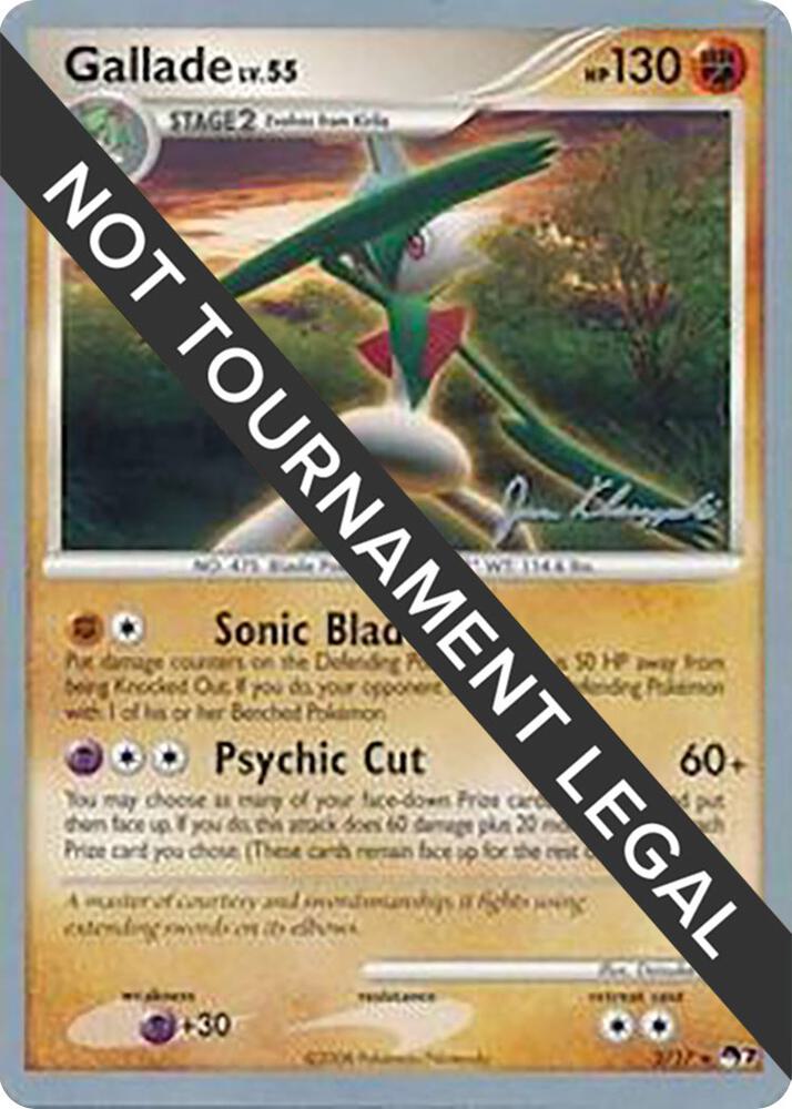 Gallade - 2008 (Jason Klaczynski) 2/17 card from World Championship Decks