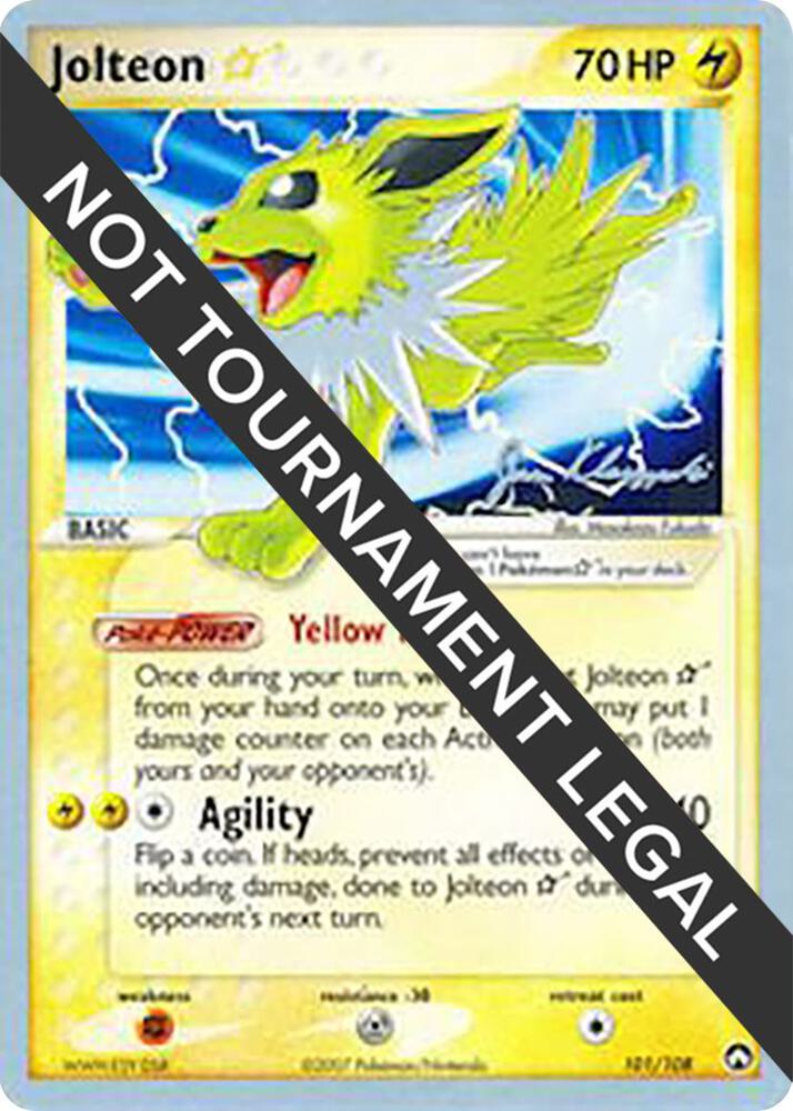 Jolteon Star - 2008 (Jason Klaczynski) 101/108 card from World Championship Decks