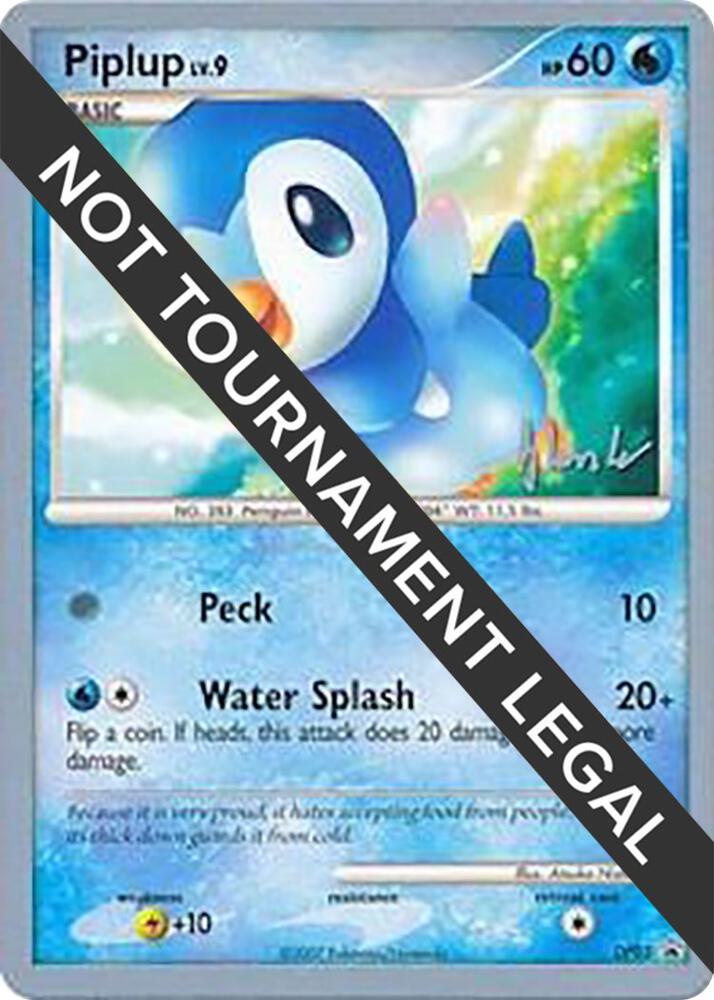 Piplup - 2008 (Dylan Lefavour) DP03 card from World Championship Decks