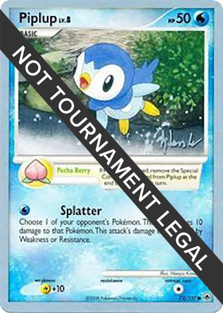 Piplup (72) - 2008 (Dylan Lefavour) 72/100 card from World Championship Decks