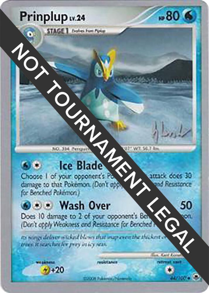 Prinplup (44) - 2008 (Dylan Lefavour) 44/100 card from World Championship Decks