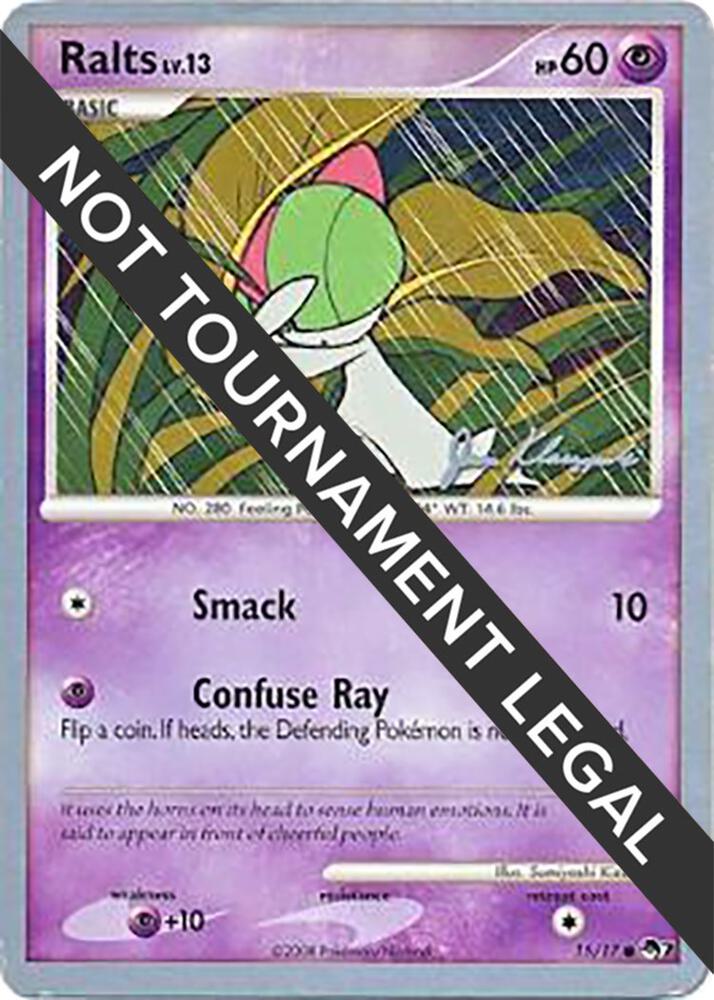 Ralts (15) - 2008 (Jason Klaczynski) 15/17 card from World Championship Decks
