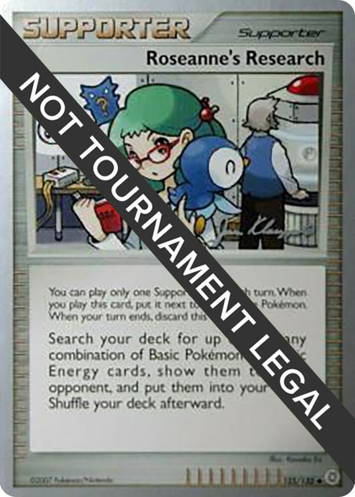 Roseanne's Research - 2008 (Jason Klaczynski) 125/132 card from World Championship Decks