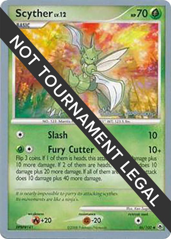 Scyther - 2008 (Tristan Robinson) 46/100 card from World Championship Decks