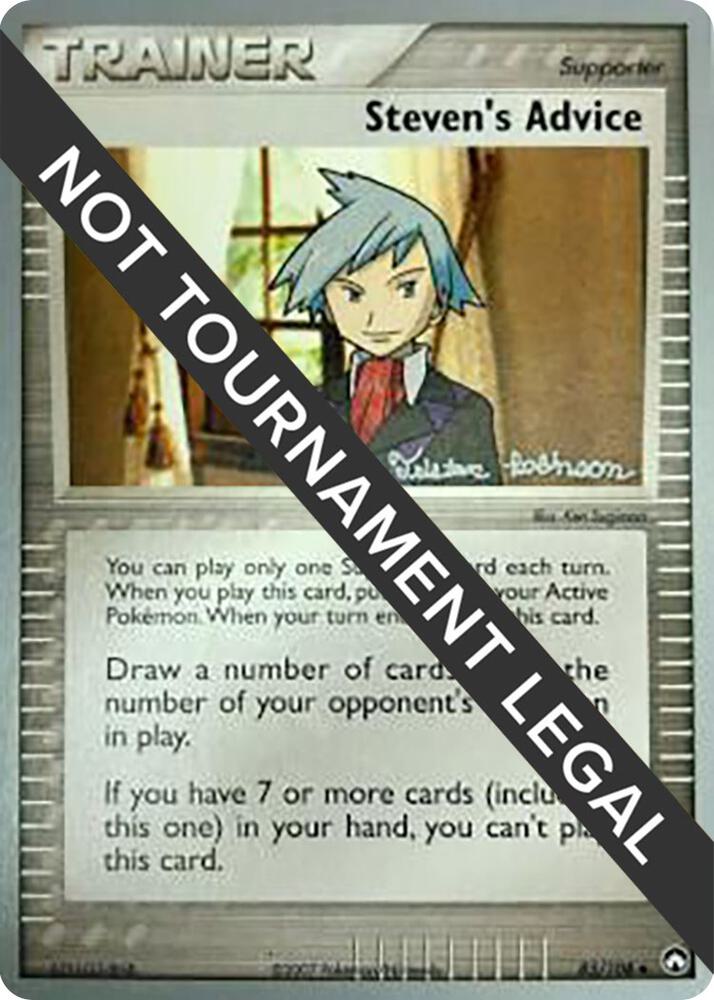 Steven's Advice - 2008 (Tristan Robinson) 83/108 card from World Championship Decks